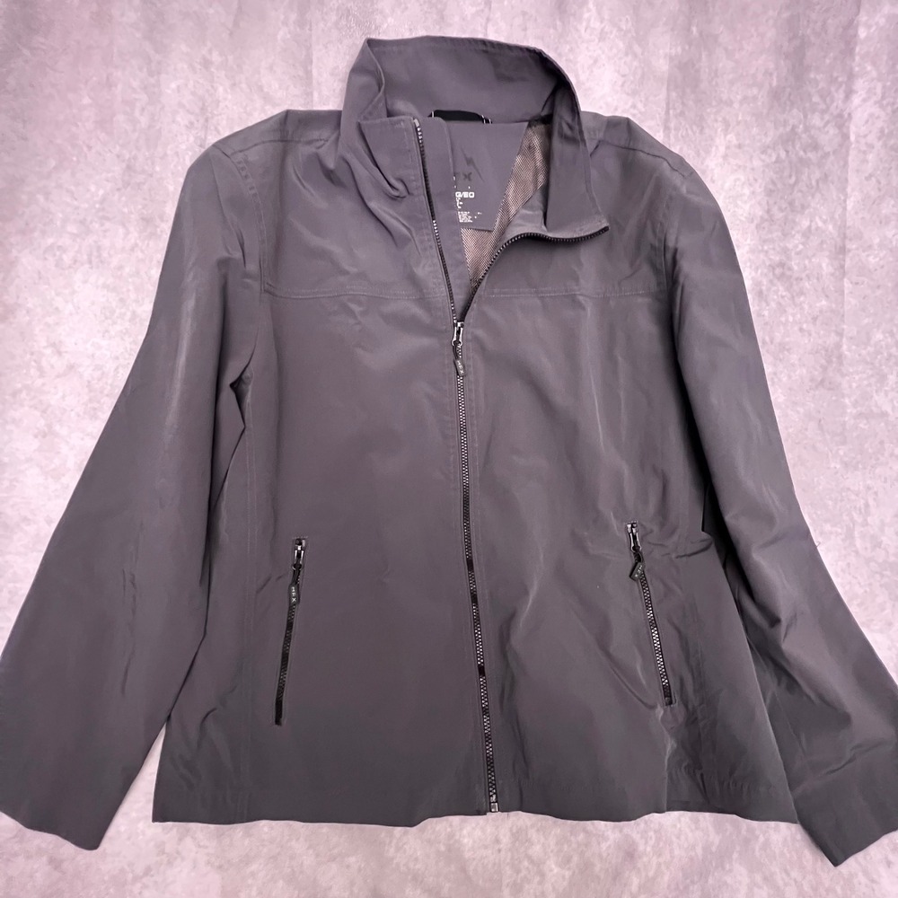 HFX Performance Jacket Mens XL Gray Excellent Softshell Full Zip